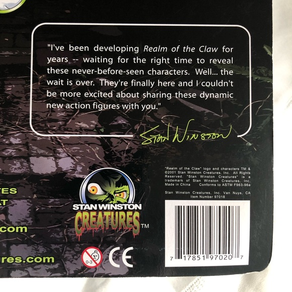 2001 Stan Winston Creatures Realm of the Claw 8” NAKURU Poseable Figure NWT - Picture 13 of 14